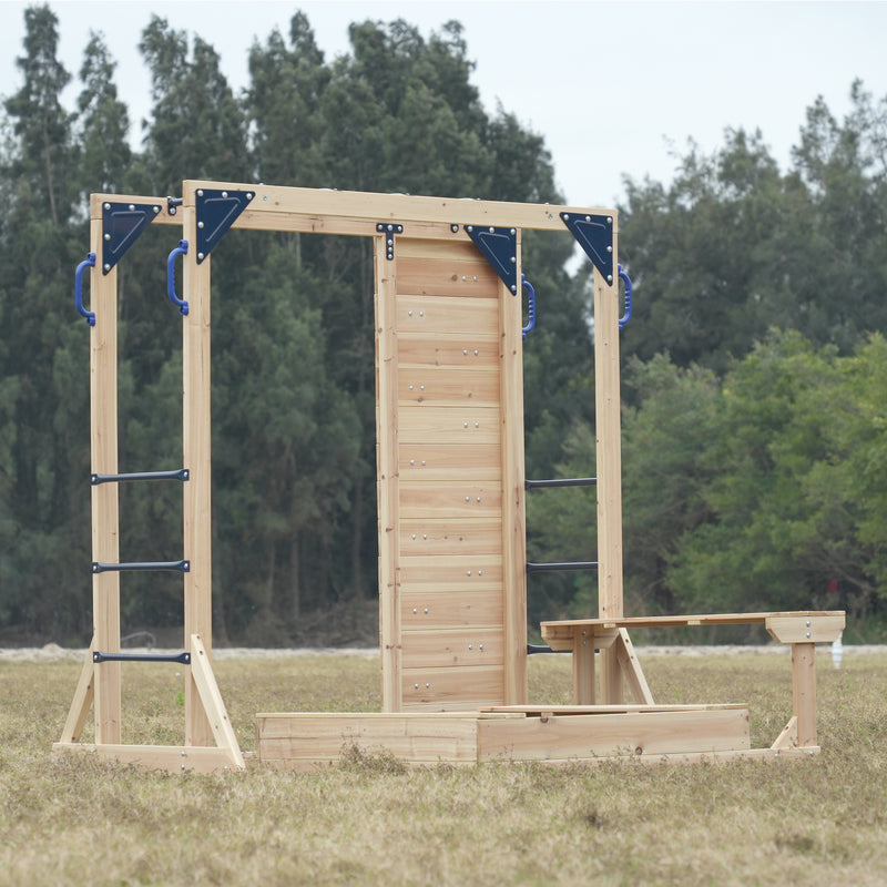 AXI Dex Klatrestativ med Sandkasse, Monkey Bars og Picnicbord