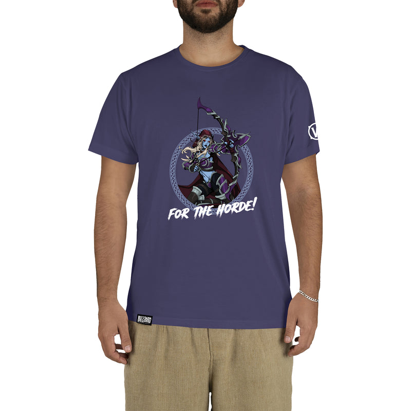 World of Warcraft For the Horde T-shirt, farve: blå, størrelse: