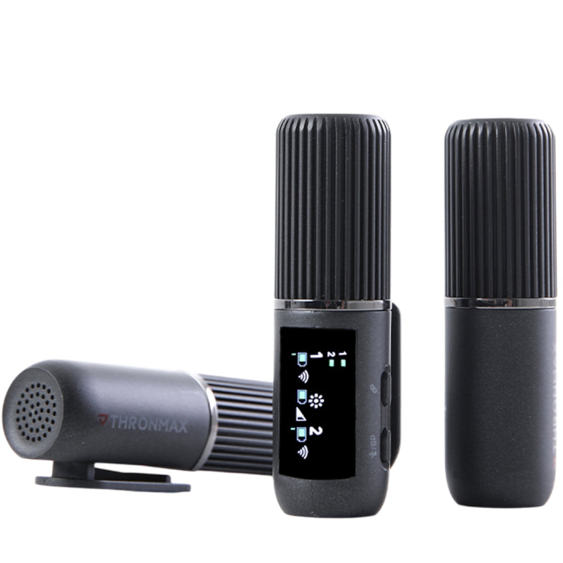 THRONMAX C2 Compact Wireless Space 2.4 GHz trådløst mikrofonsæt (3 stk.), sort