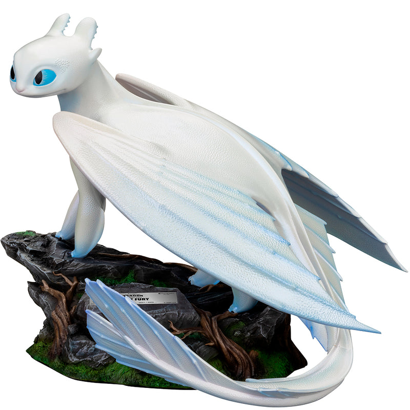 How to Train Your Dragon 3 Master Craft Light Fury statue