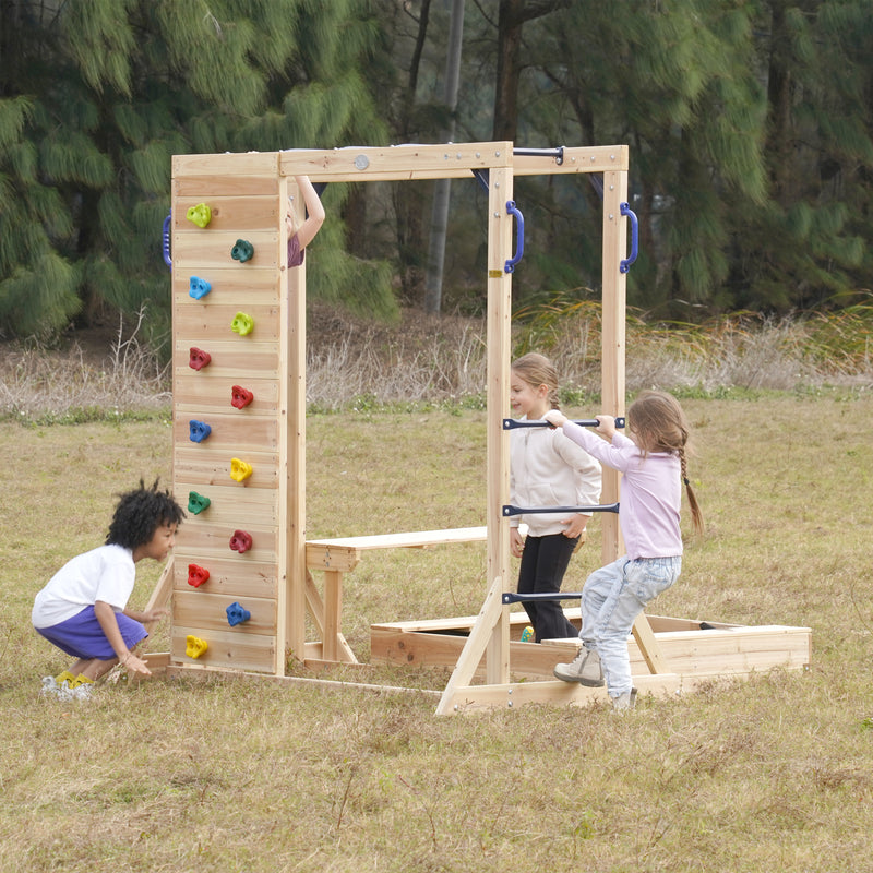 AXI Dex Klatrestativ med Sandkasse, Monkey Bars og Picnicbord