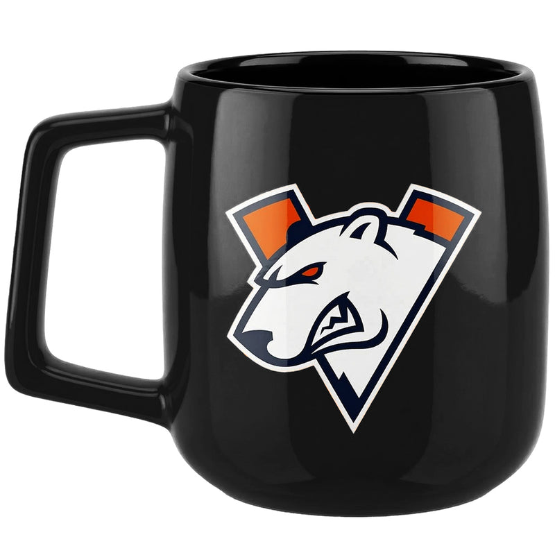 Virtus.pro keramikkrus med logo, 430 ml, sort