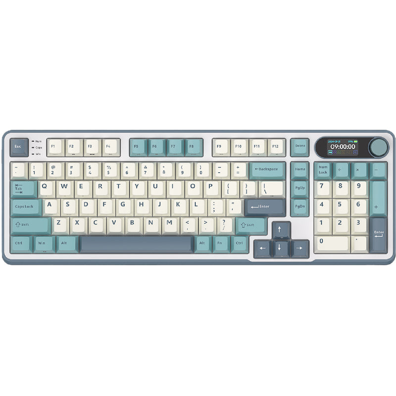 Royal Kludge S98 TFT lineær 98K Light Cloud - RGB ANSI (ENG) trådløs
