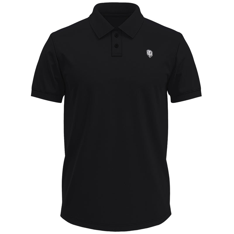 World of Tanks polotrøje med broderi sort