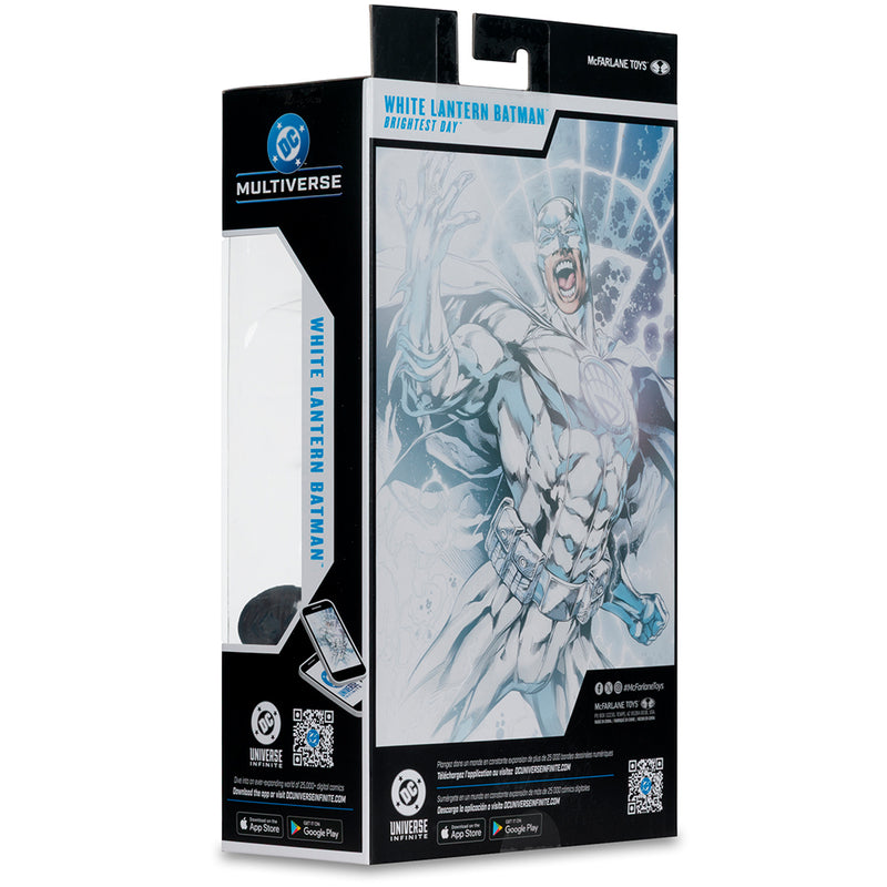 DC Multiverse White Lantern Batman (Brightest Day) 7 tommer actionfigur McFarlane Toys Red Platinum Edition