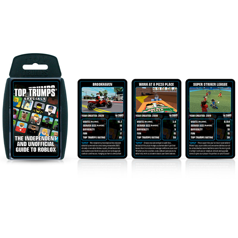 Winning Moves Top Trumps - The Independent and Unofficial Guide to Roblox spil, engelsk