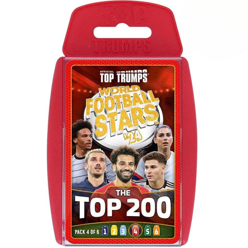 World Football Stars Top 200 - pakke 4 Top Trumps kortspil (engelsk)