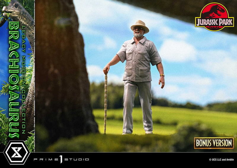 Prime 1 Studio Legacy Museum Collection Jurassic Park (Film) Brachiosaurus 1/15-skala Bonus Version