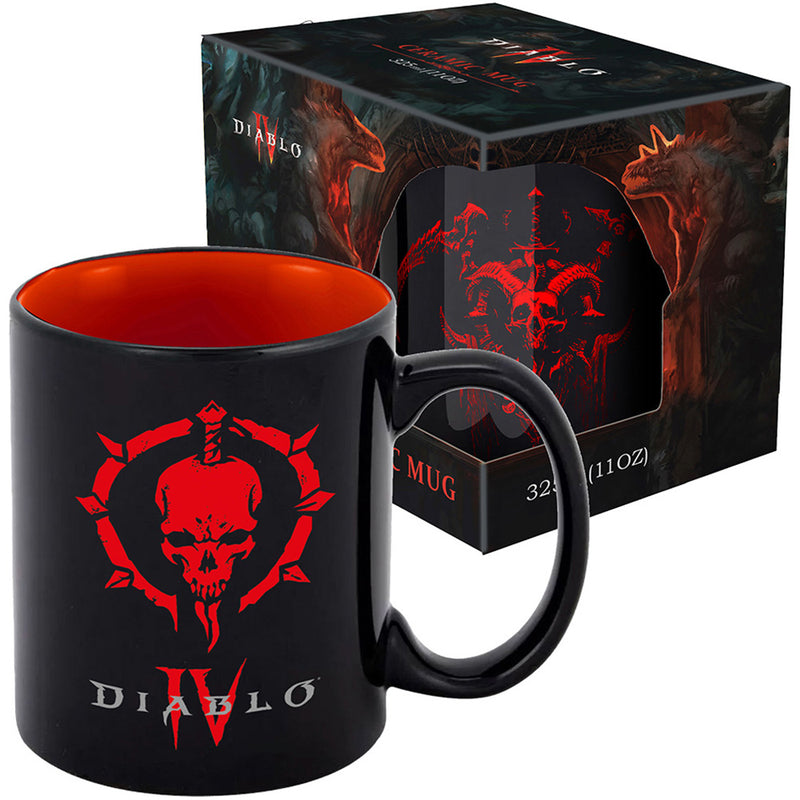 Krus Diablo IV: Necromancer Sigil - 11 oz (325 ml), med gaveæske