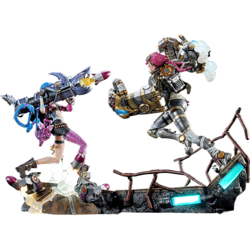 PureArts League of Legends - Jinx & Vi statuesæt skala 1/6
