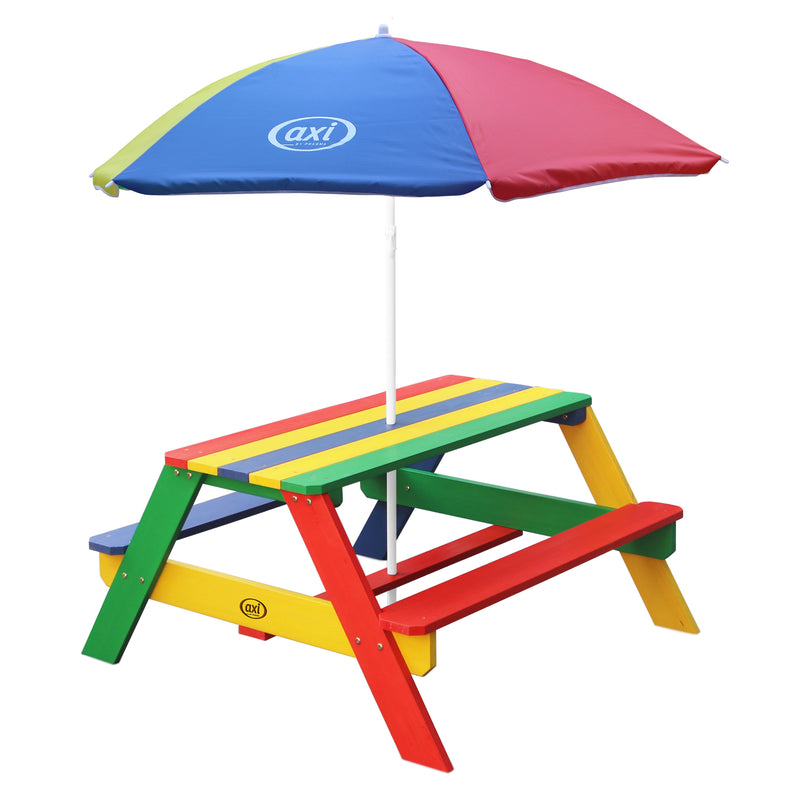 AXI Nick Picnicbord Regnbue - Parasol Regnbue