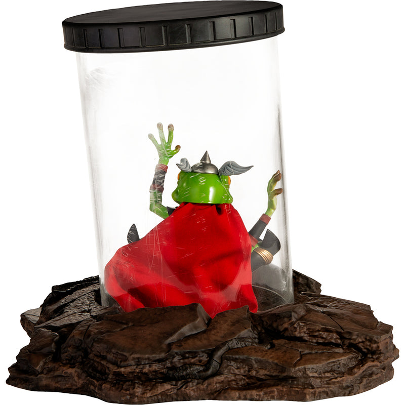 Loki Frog of Thunder statue i naturlig størrelse