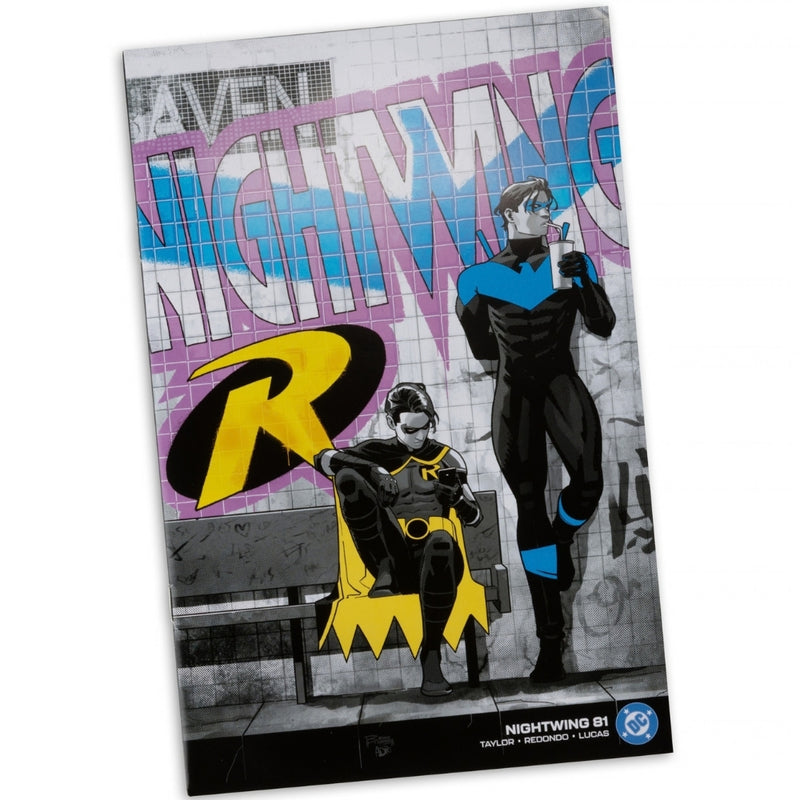 DC Direct Robin Tim Drake (Nightwing #81) 7 tommer actionfigur med tegneserie McFarlane Toys (Red Platinum Edition)