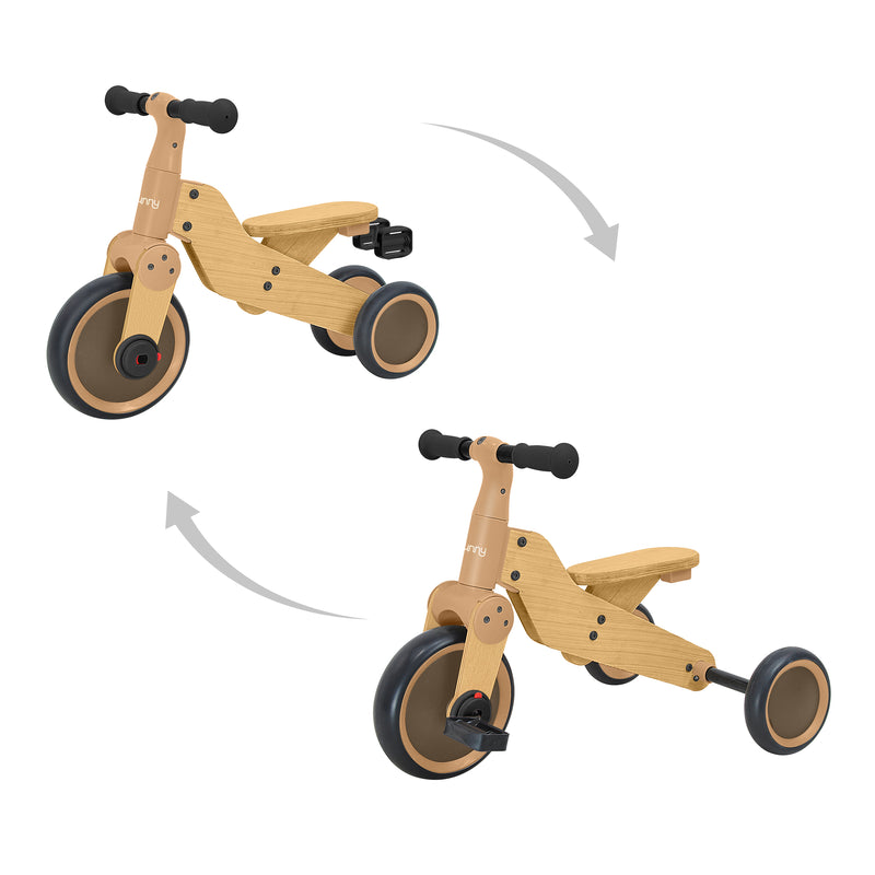 Sunny Walker 2-in-1 Løbecykel i træ 1000