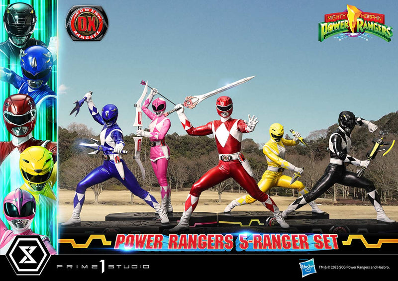 Prime 1 Studio Premium Masterline Mighty Morphin Power Rangers Power Rangers 5-Ranger-sæt Deluxe Version