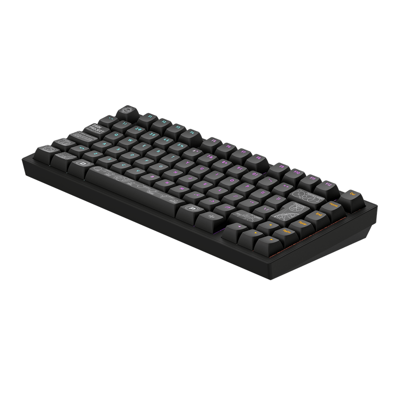 Dark Project ALU Terra Nova sort - trådløst gamingtastatur (ISO DE)
