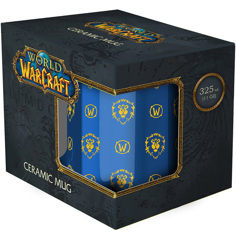 Krus World of Warcraft: Alliance (mønster), 11 OZ (325 ml) med gaveæske