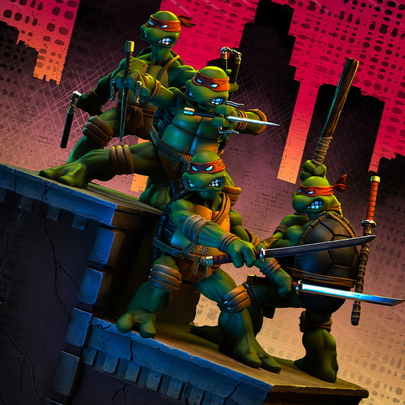 Iron Studios Teenage Mutant Ninja Turtles TMNT Set Art Scale 1/10
