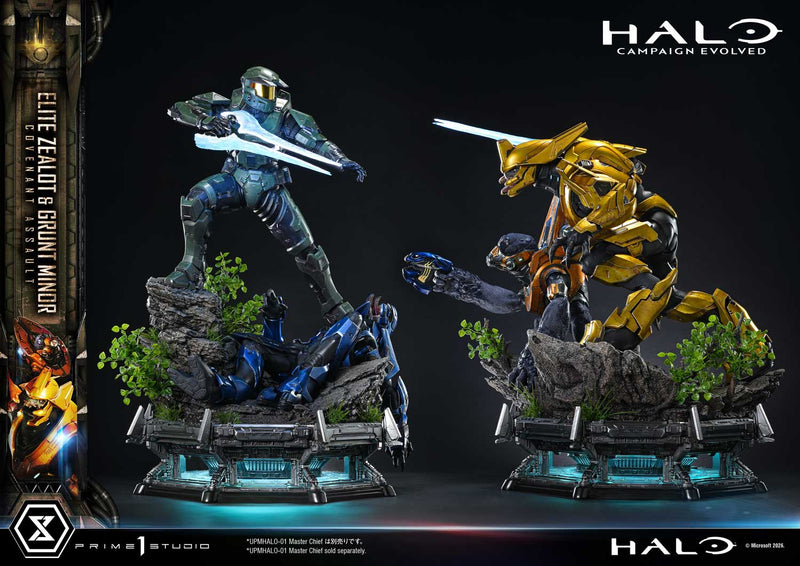 Prime 1 Studio Ultimate Premium Masterline Halo: Campaign Evolved Elite Zealot & Grunt Minor: Covenant