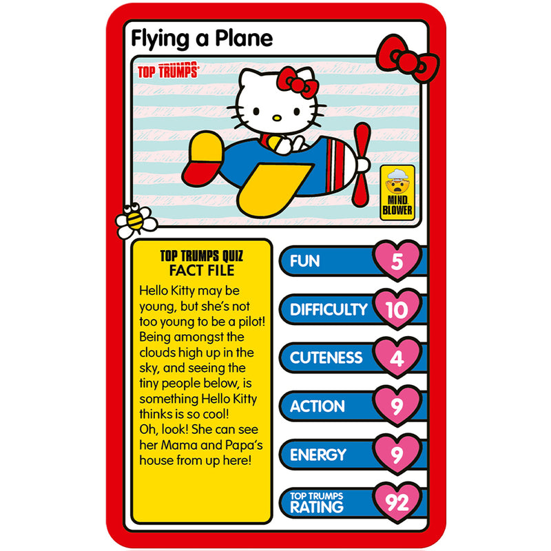 Hello Kitty Top Trumps kortspil (engelsk)