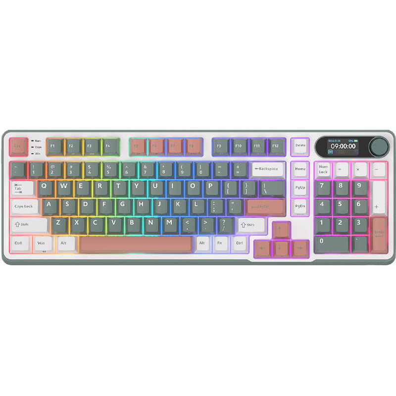 Royal Kludge S98 TFT lineær 98K Camping - RGB ANSI (ENG) trådløs