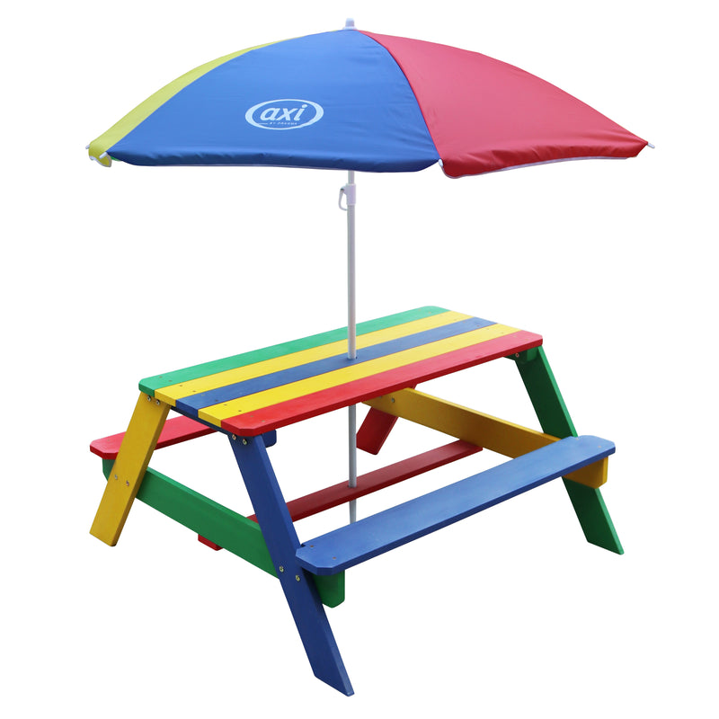 AXI Nick Picnicbord Regnbue - Parasol Regnbue