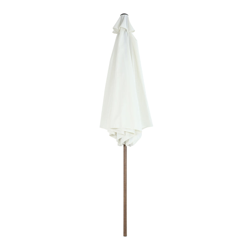 AXI Noor Markedsparasol Ø 300cm Egetræslook/Beige