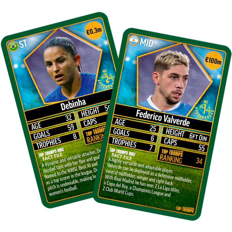World Football Stars Top 200 - pakke 5 Top Trumps kortspil