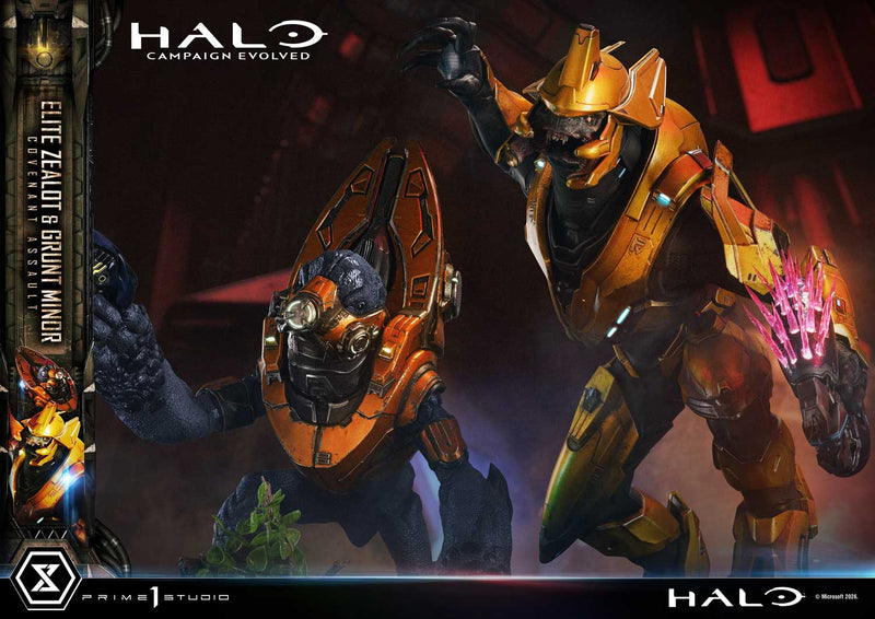 Prime 1 Studio Ultimate Premium Masterline Halo: Campaign Evolved Elite Zealot & Grunt Minor: Covenant