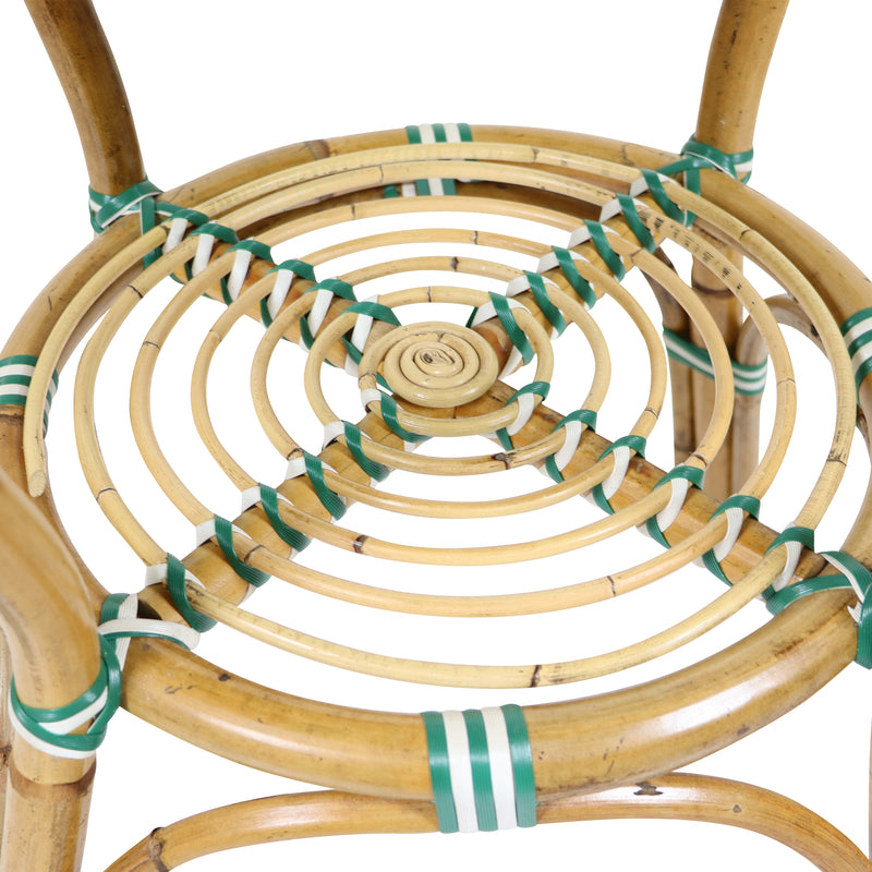 AXI Jacqueline Rattan Bistrosæt - Grøn/Hvid