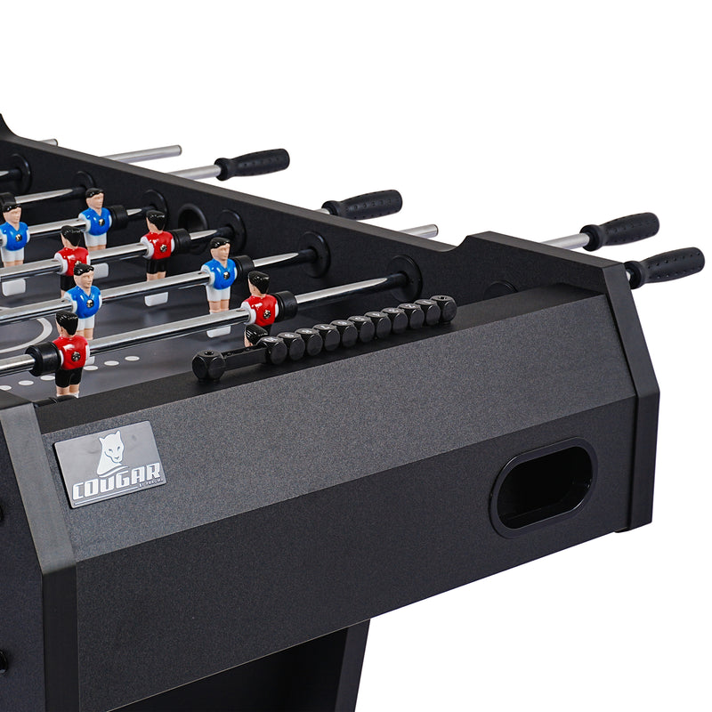 Cougar Powerkick Pro sammenklappeligt Fodboldbord Sort – Gråt Spillefelt