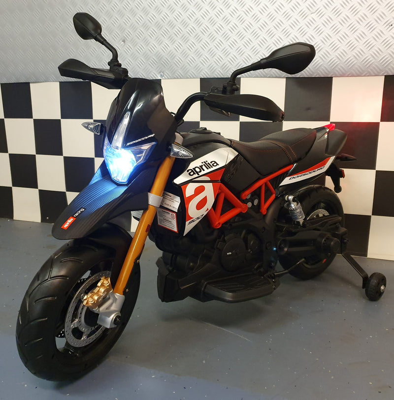 Aprilia Dorsoduro 12V elmotorcykel til børn