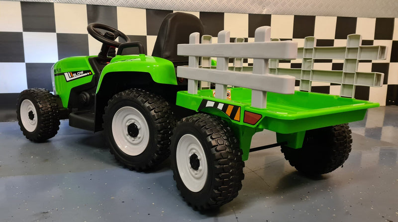 Børnetraktor 12V med anhænger
