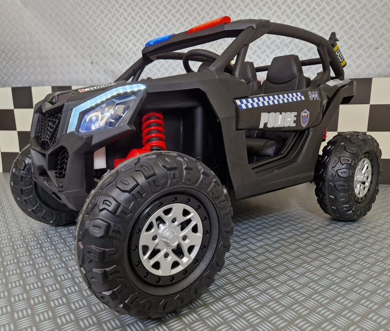 Politibuggy 24V elbil til børn – 2 personer