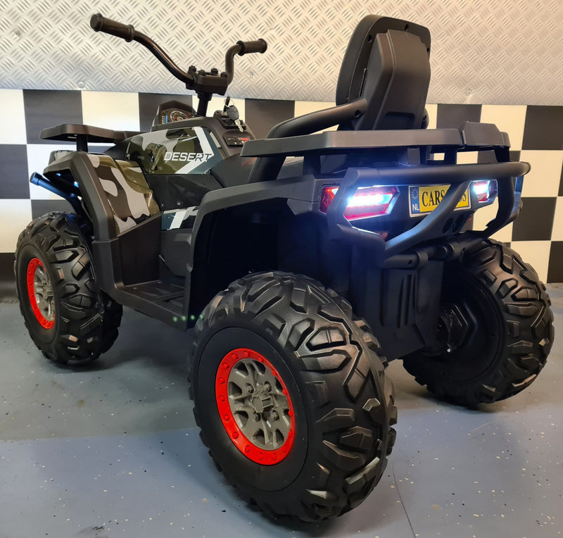 Desert 12V børnequad – camouflagegrøn