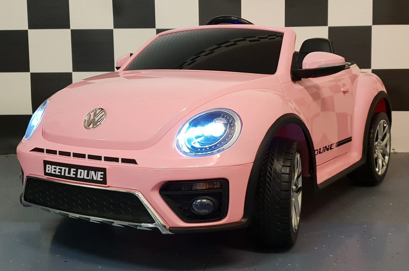 Volkswagen Beetle 12V elbil til børn – pink