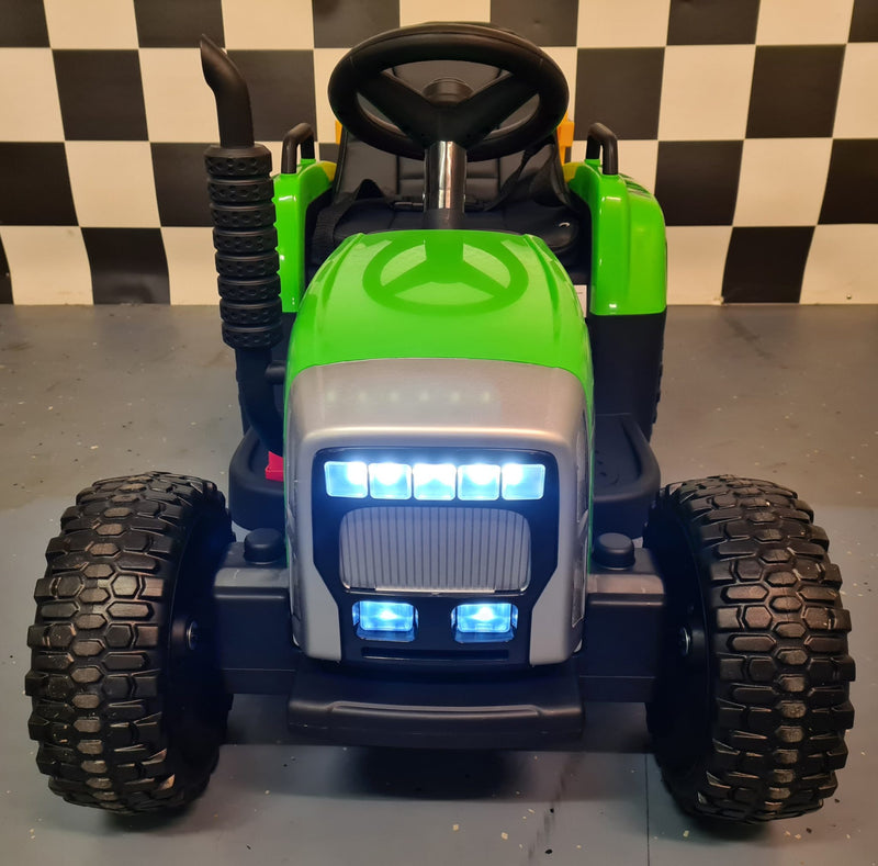 Børnetraktor 12V med anhænger