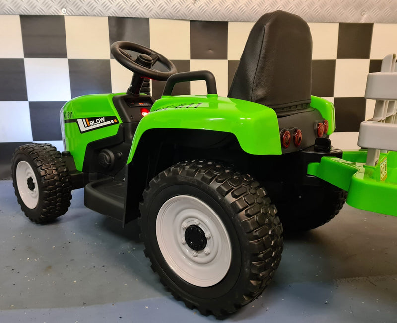 Børnetraktor 12V med anhænger