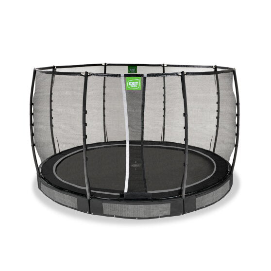 EXIT Allure Premium nedgravet trampolin ø366cm - sort