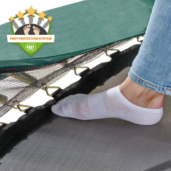 EXIT Allure Premium trampolin 214x366cm - grøn