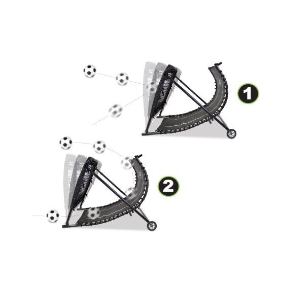 EXIT Kickback fodbold rebounder 124x90cm