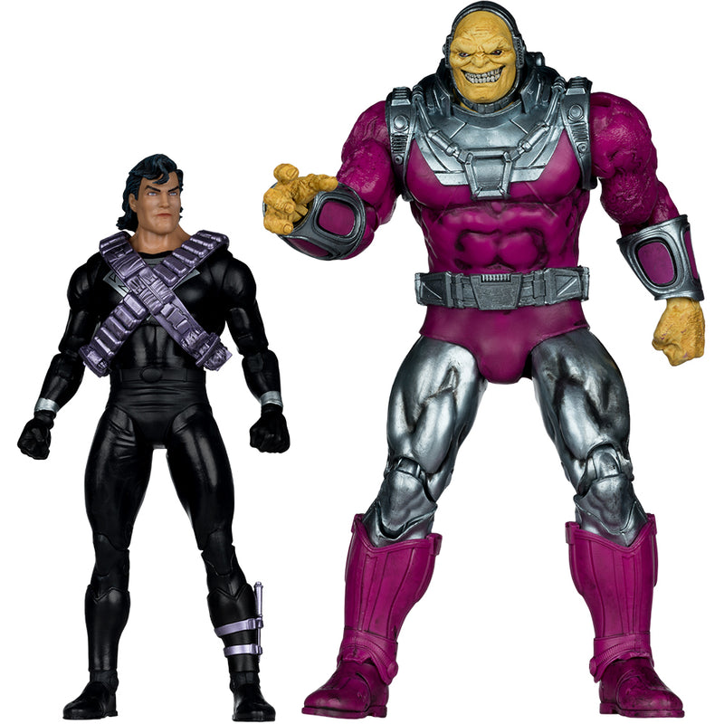 DC Multiverse Superman vs Mongul 2-pak (Return of Superman) 7 tommer actionfigur og megafigur McFarlane Toys