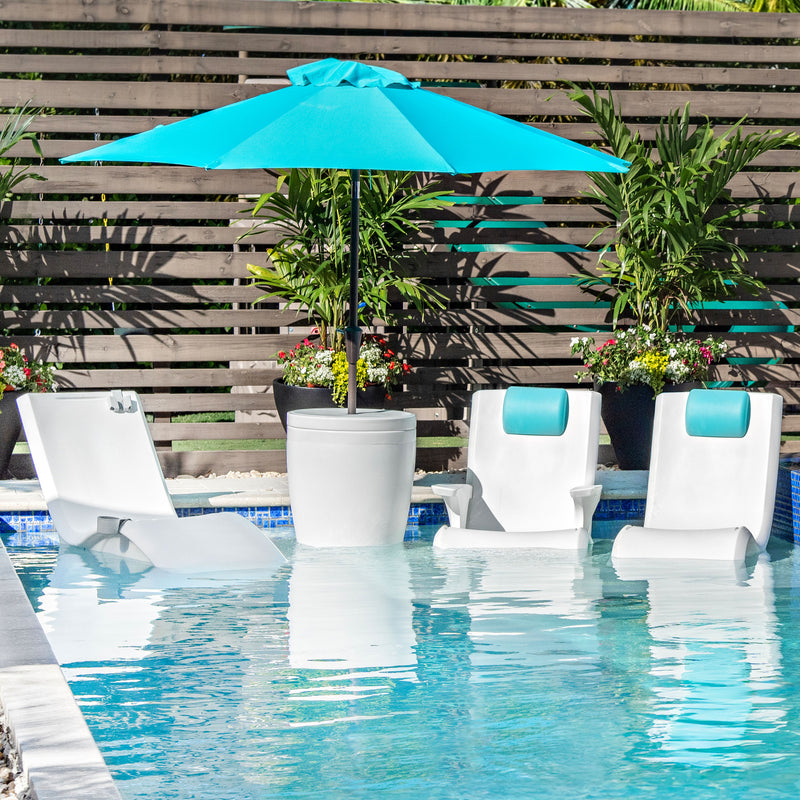 Step2 Vero In-Pool Shade Poolbord Hvid