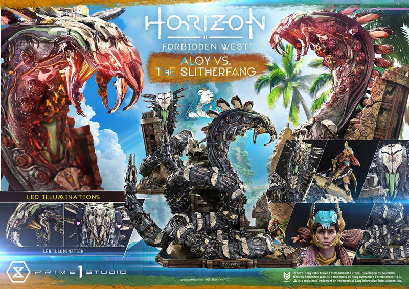 Prime 1 Studio Ultimate Diorama Masterline Horizon Forbidden West Aloy vs. The Slitherfang Bonus Version
