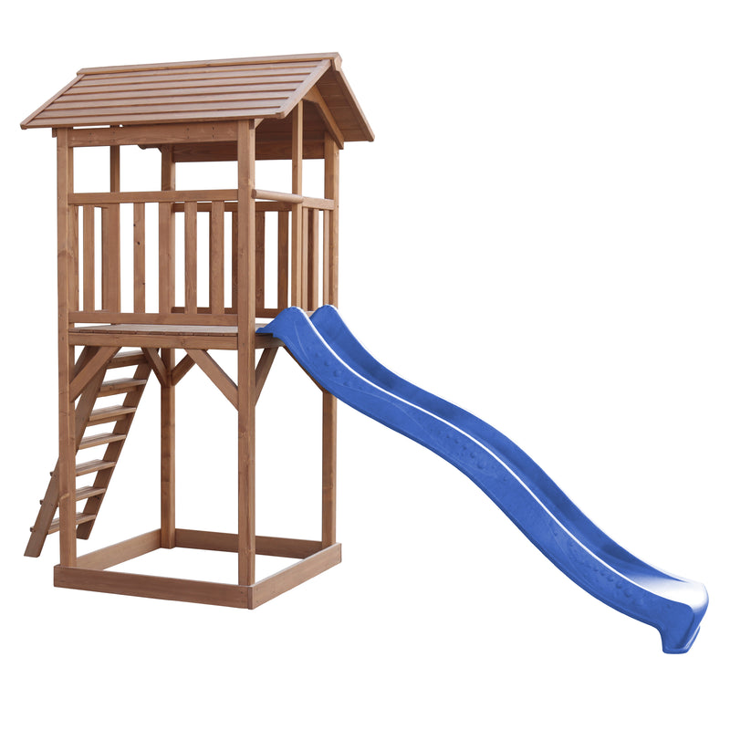 AXI Beach Tower Legetårn Brun - Blå Rutsjebane