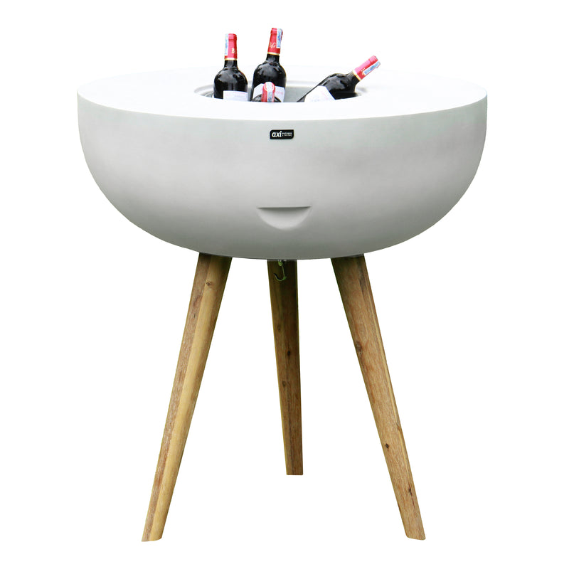 AXI Brandon 2-i-1 ståbord / sidebord & køler – Kalkstenslook