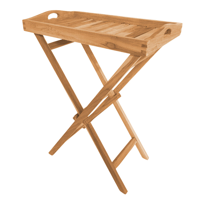 AXI Lora Teak Sidebord sammenklappeligt med aftagelig bakke