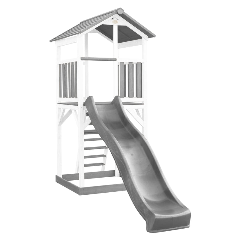 AXI Beach Tower Legetårn Grå/Hvid - Grå Rutsjebane