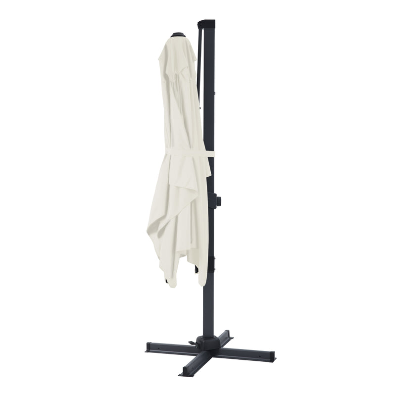 AXI Milad Premium Hængeparasol 200x300cm - Grå/Beige
