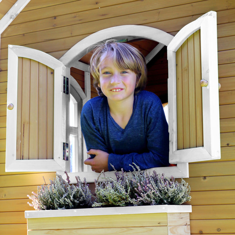 AXI Sarah Legehus Brun/Hvid - Grå Rutsjebane